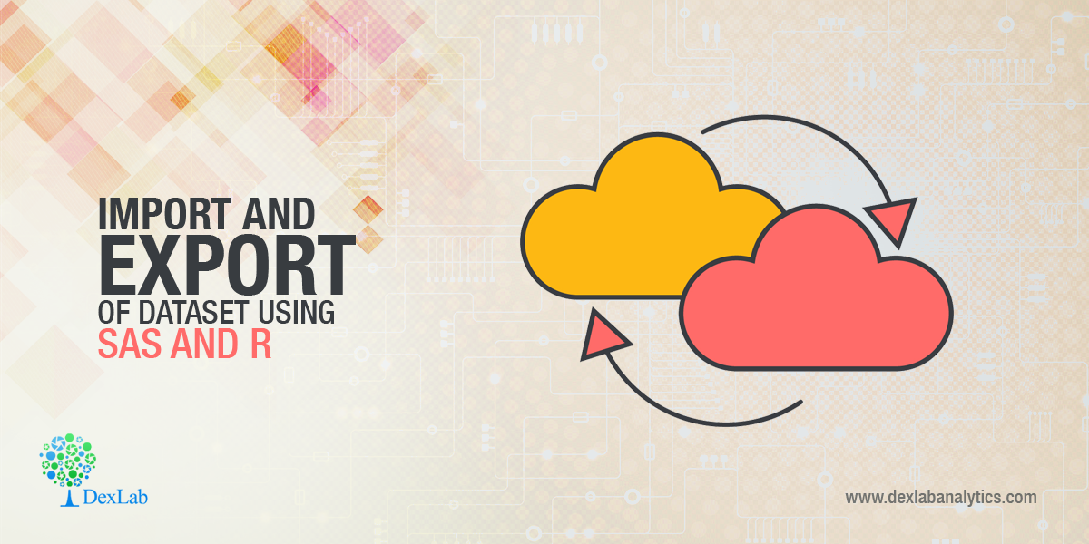 Import and Export of dataset using SAS and R