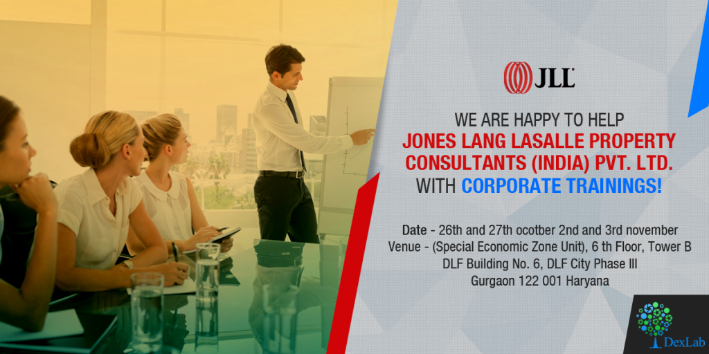 DexLab Analytics has started their Corporate Training sessions on Tableau BI for Jones Lang LaSalle Pvt. Ltd.