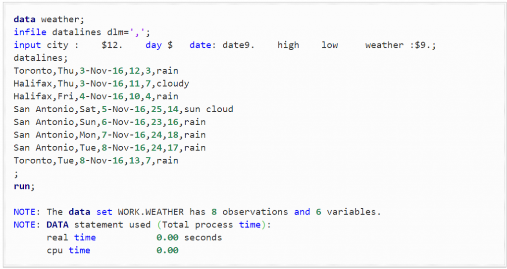 The first step is to construct the weather dataset by pulling them out the data from a simple Google Search.