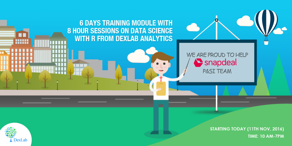 We Are Training Snapdeal on Data Science with R