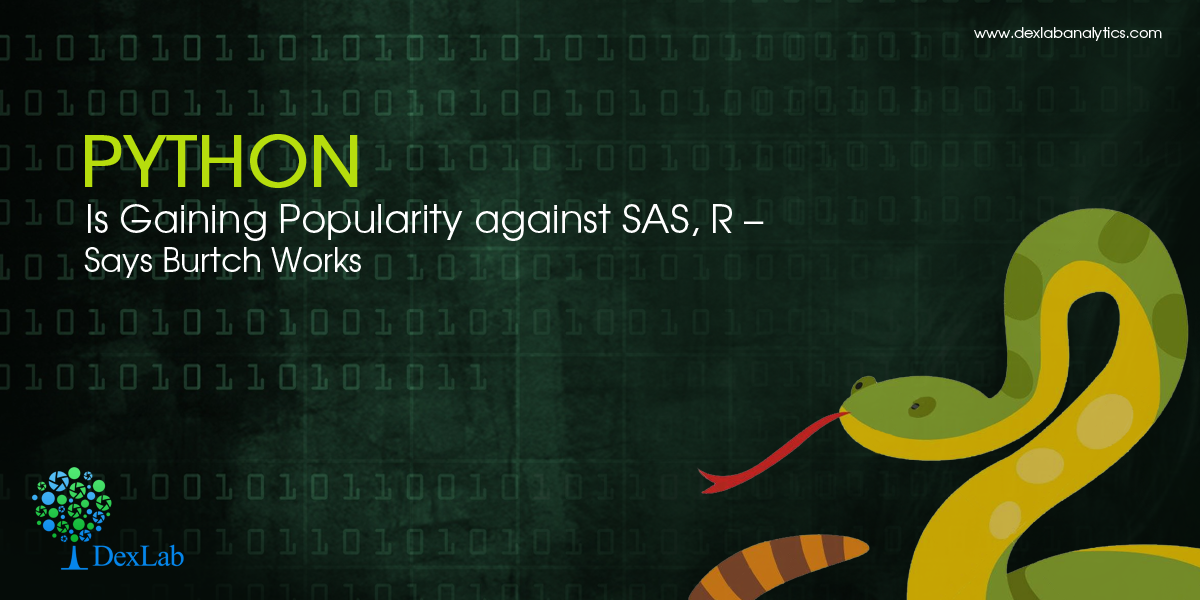 Python Is Gaining Popularity against SAS, R – Says Burtch Works