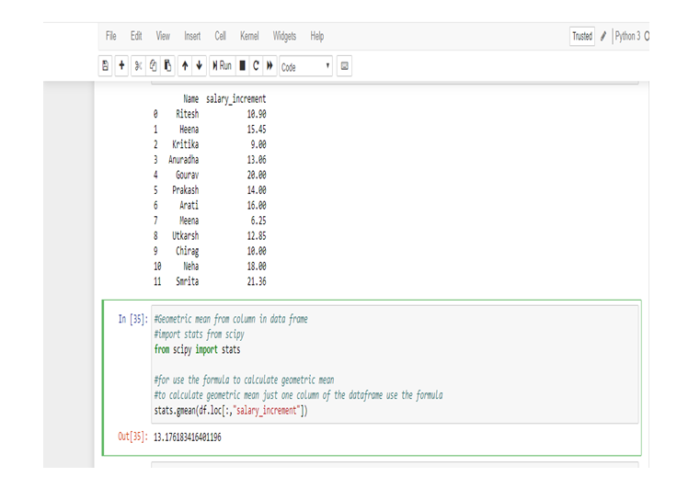 Calculating Geometric Mean Using R and Python