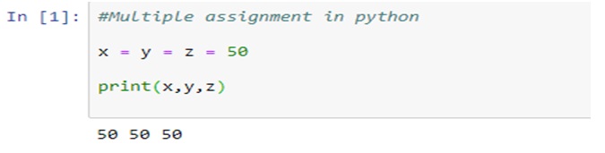 assigning variables in python